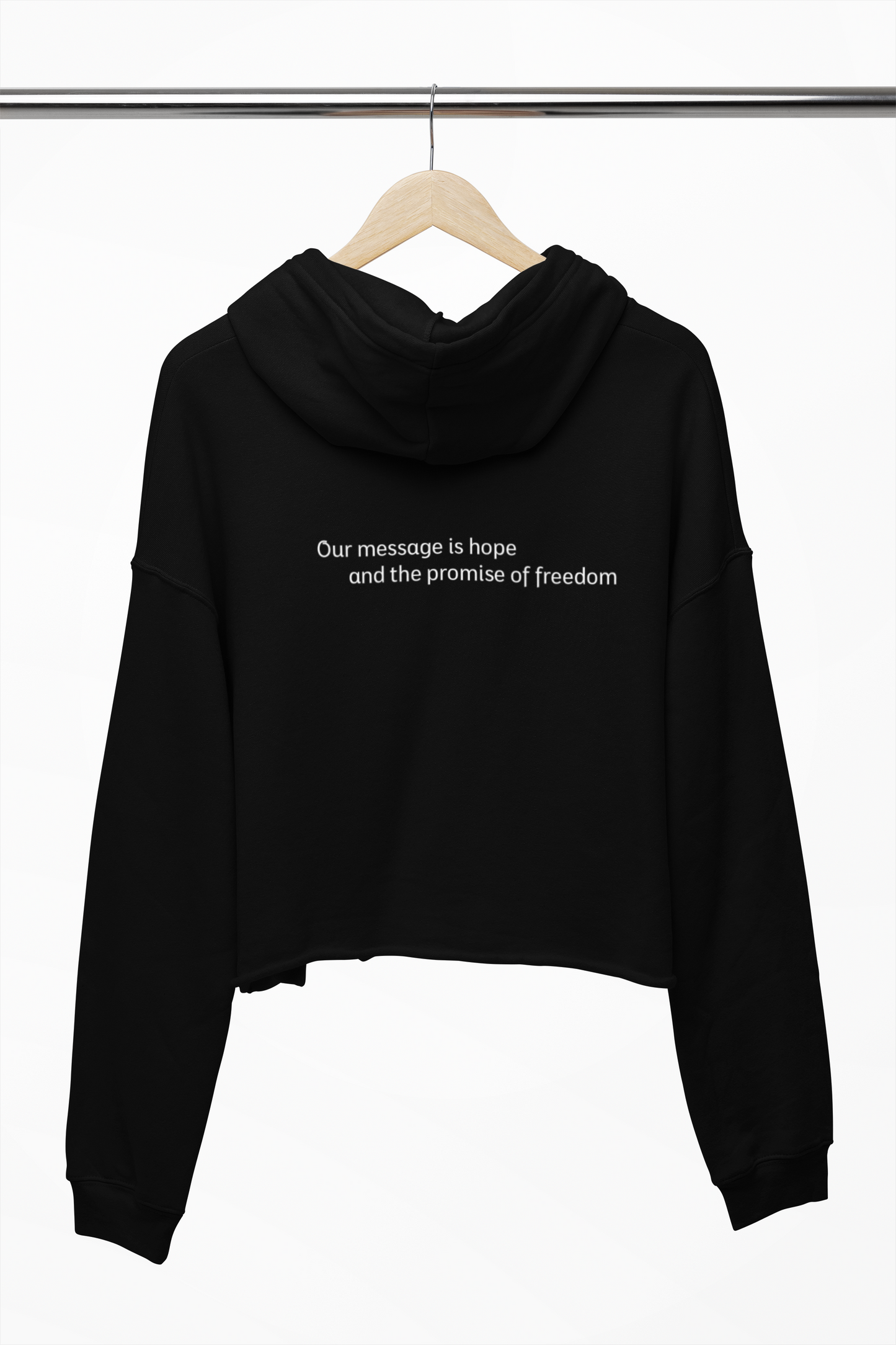 Womans Crop Top Hoodie