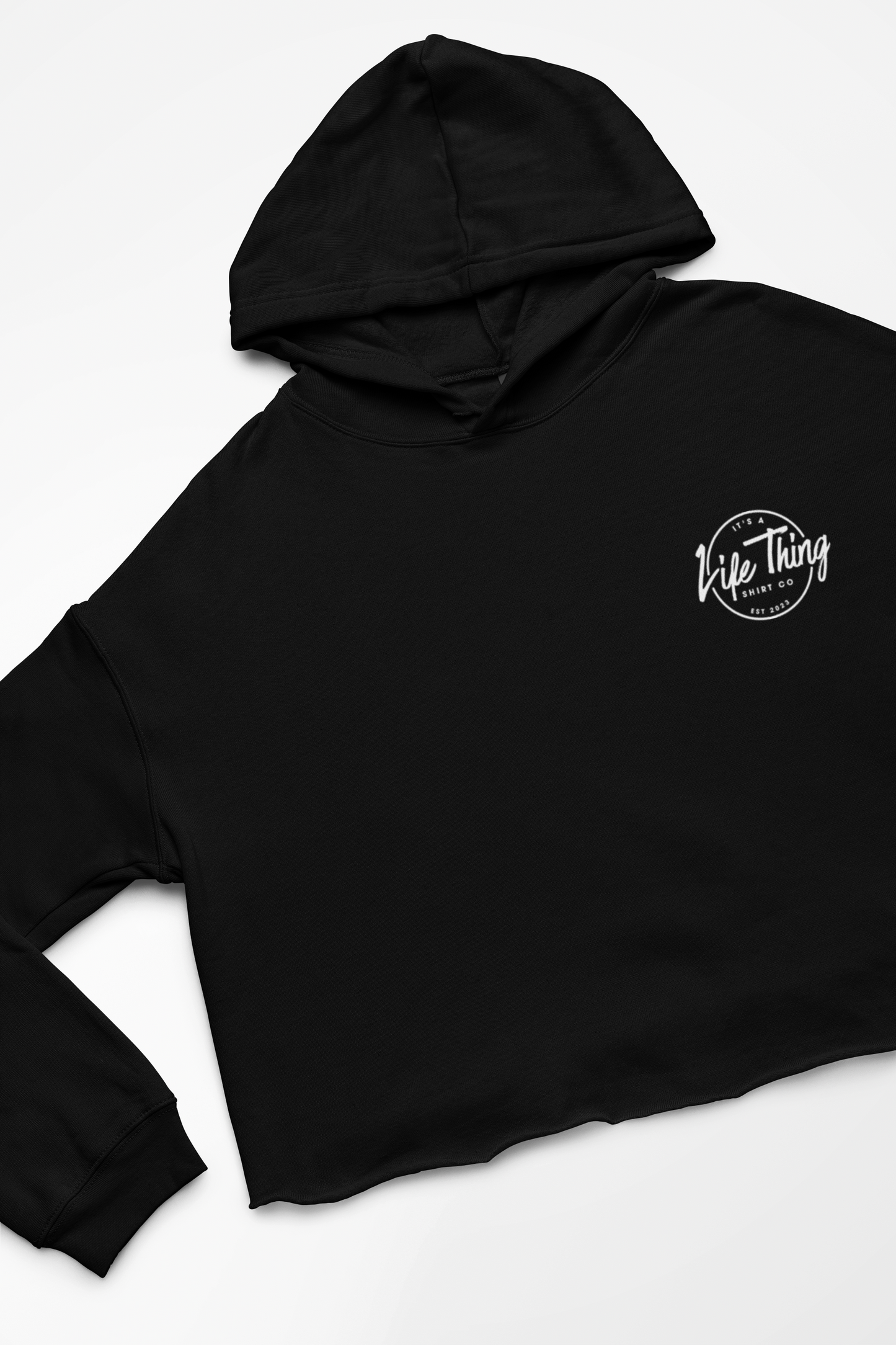 Womans Crop Top Hoodie